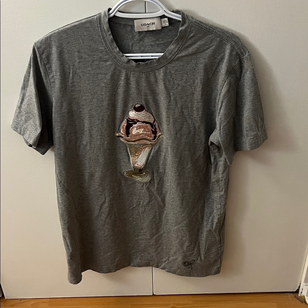 Coach Charcoal Ice Cream Graphic Tee